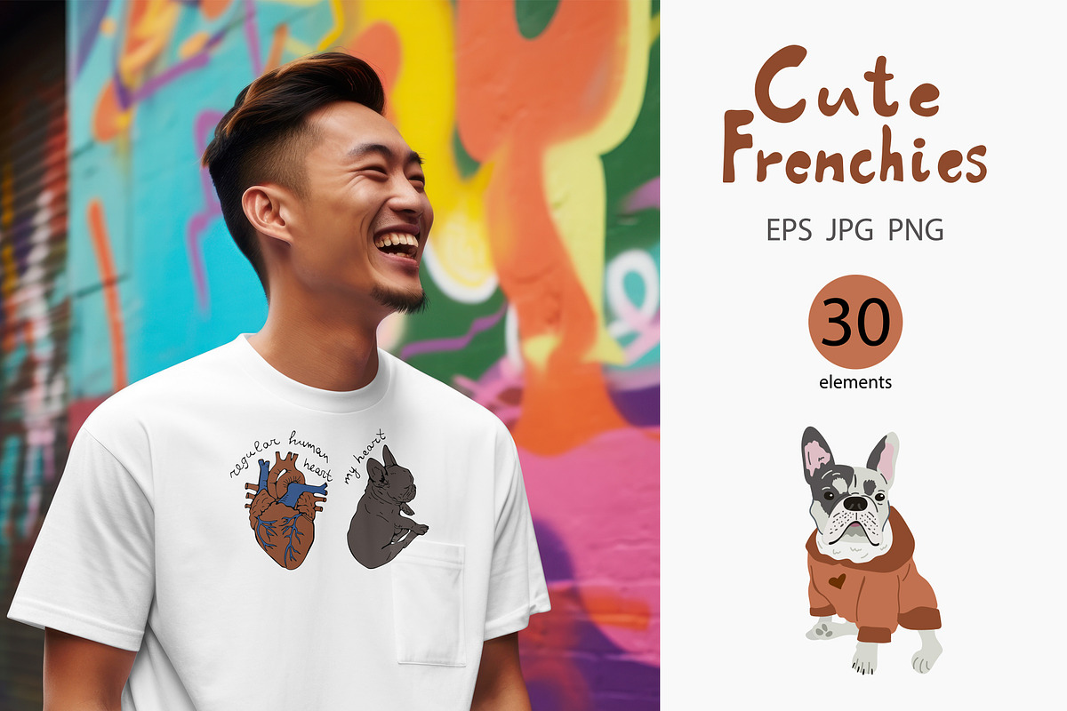 Frenchies, an Animal Illustration by Olillia (Photo 3 of 7)