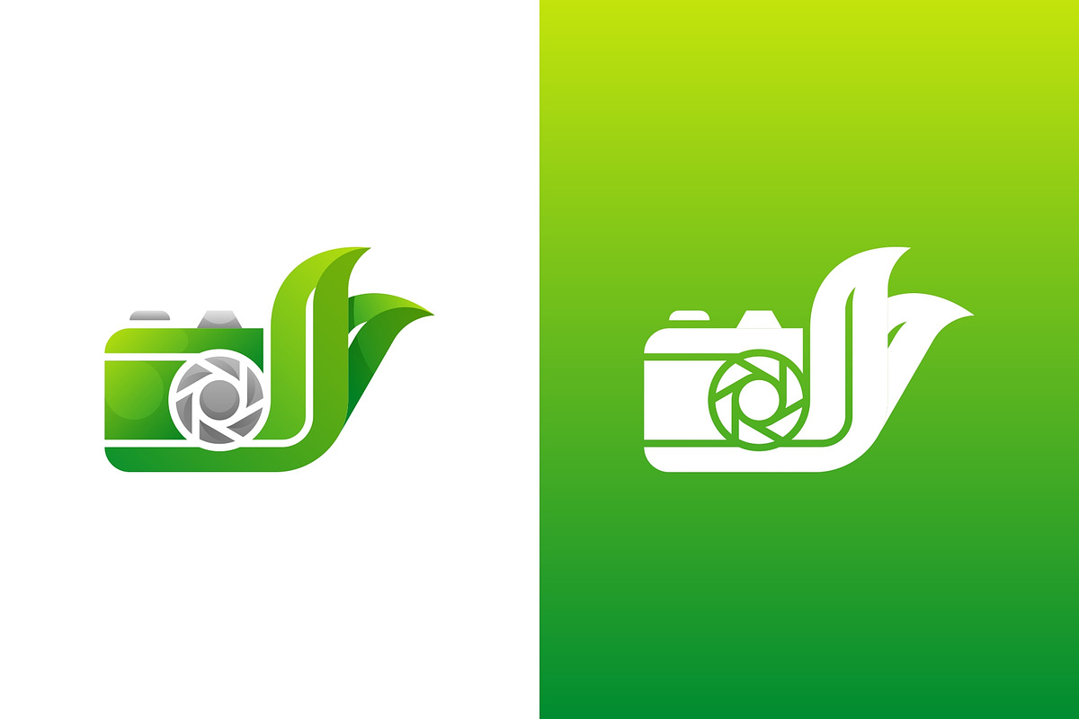 Gradient Modern Nature Leaf Camera, a Branding & Logo Template by Artnivora.Std (Photo 3 of 3)
