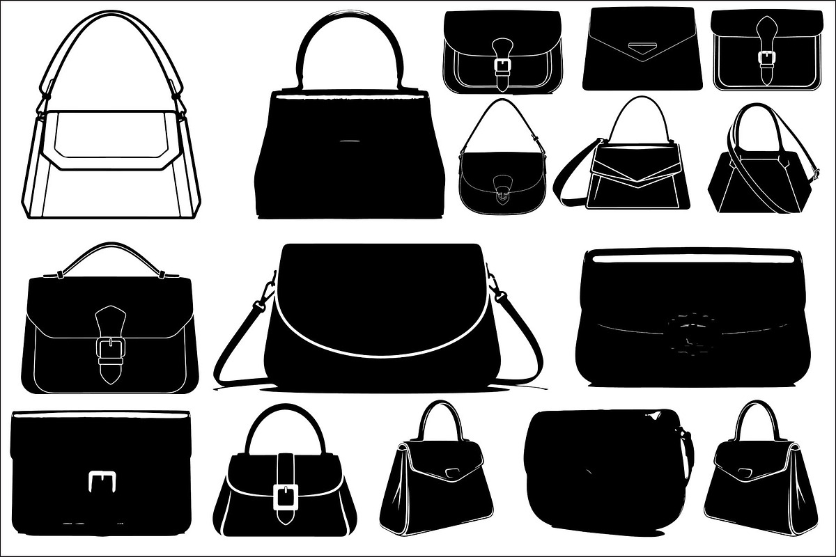 Handbag Silhouette Bundle, an Illustration by Gaye Art (Photo 1 of 11)