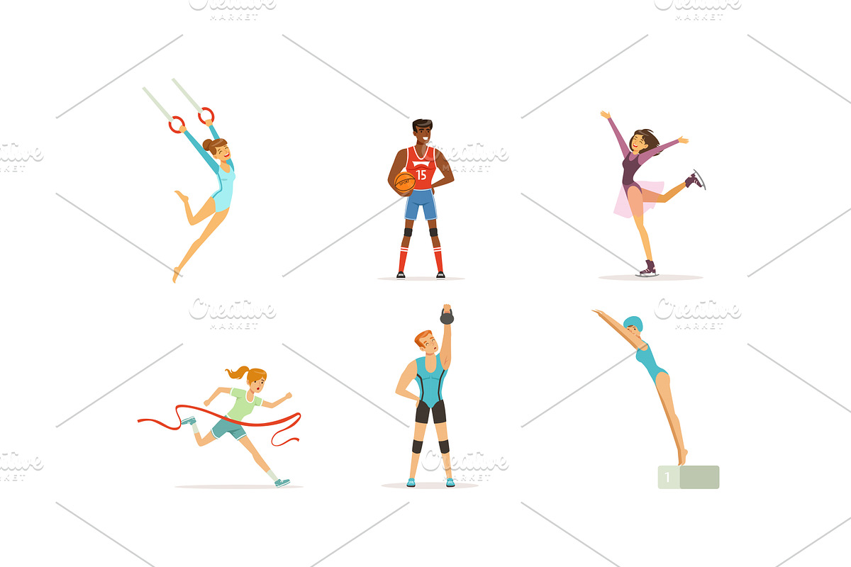 People Doing Different Kind of, a Sport Illustration by TopVectors