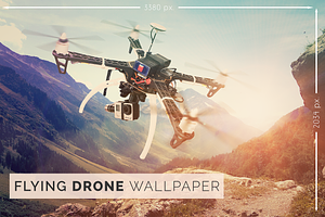 Flying Drone Wallpaper