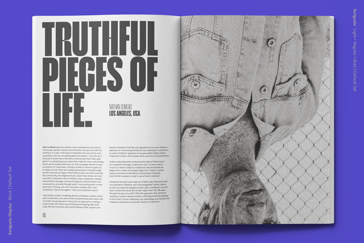 Seriguela - Family 50% off, a Sans Serif Font by Latinotype (Photo 7 of 15)