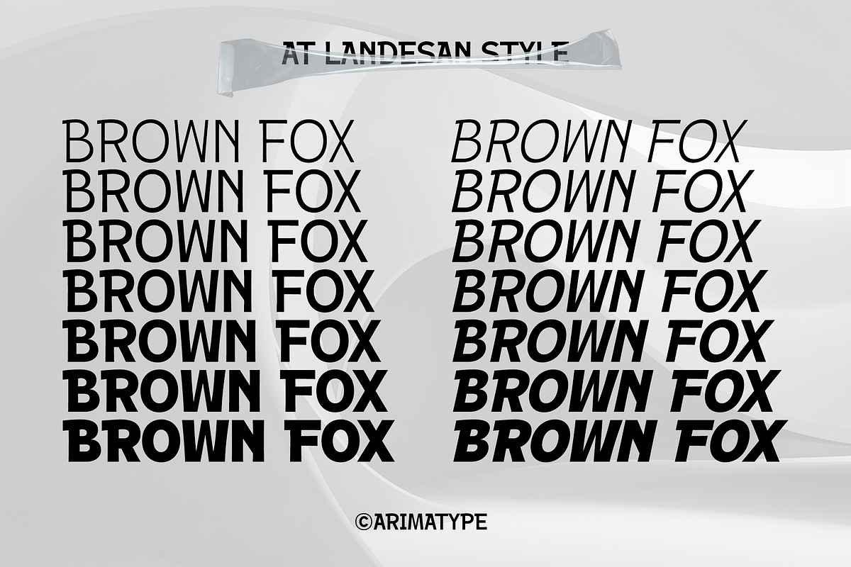 AT Landesan, a Sans Serif Font by ArimaType (Photo 5 of 10)
