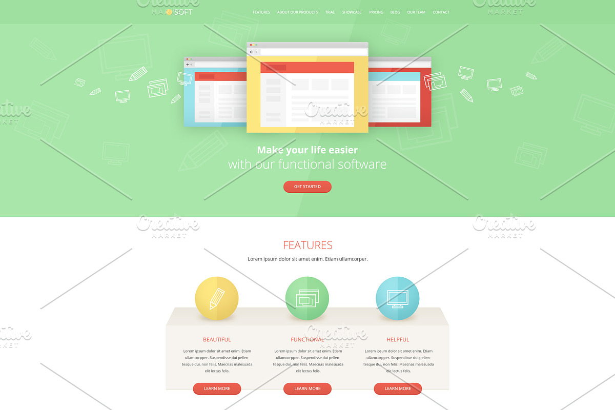 PSD Bundle - 4 Website Templates, a Landing Page Template by Mgd.Design (Photo 5 of 5)
