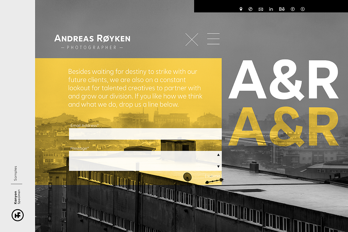 Kanyon Normal, a Sans Serif Font by Hurufatfont (Photo 8 of 15)