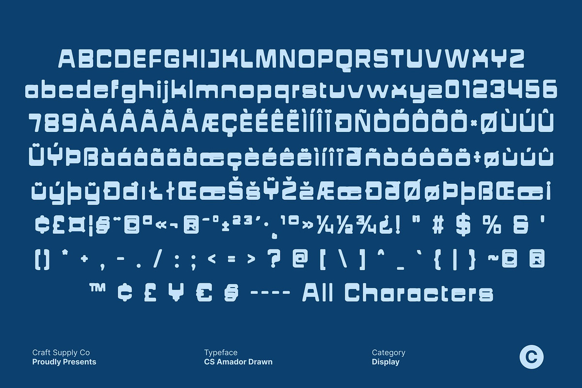 CS Amador Drawn, a Sans Serif Font by Craft Supply Co. (Photo 8 of 8)
