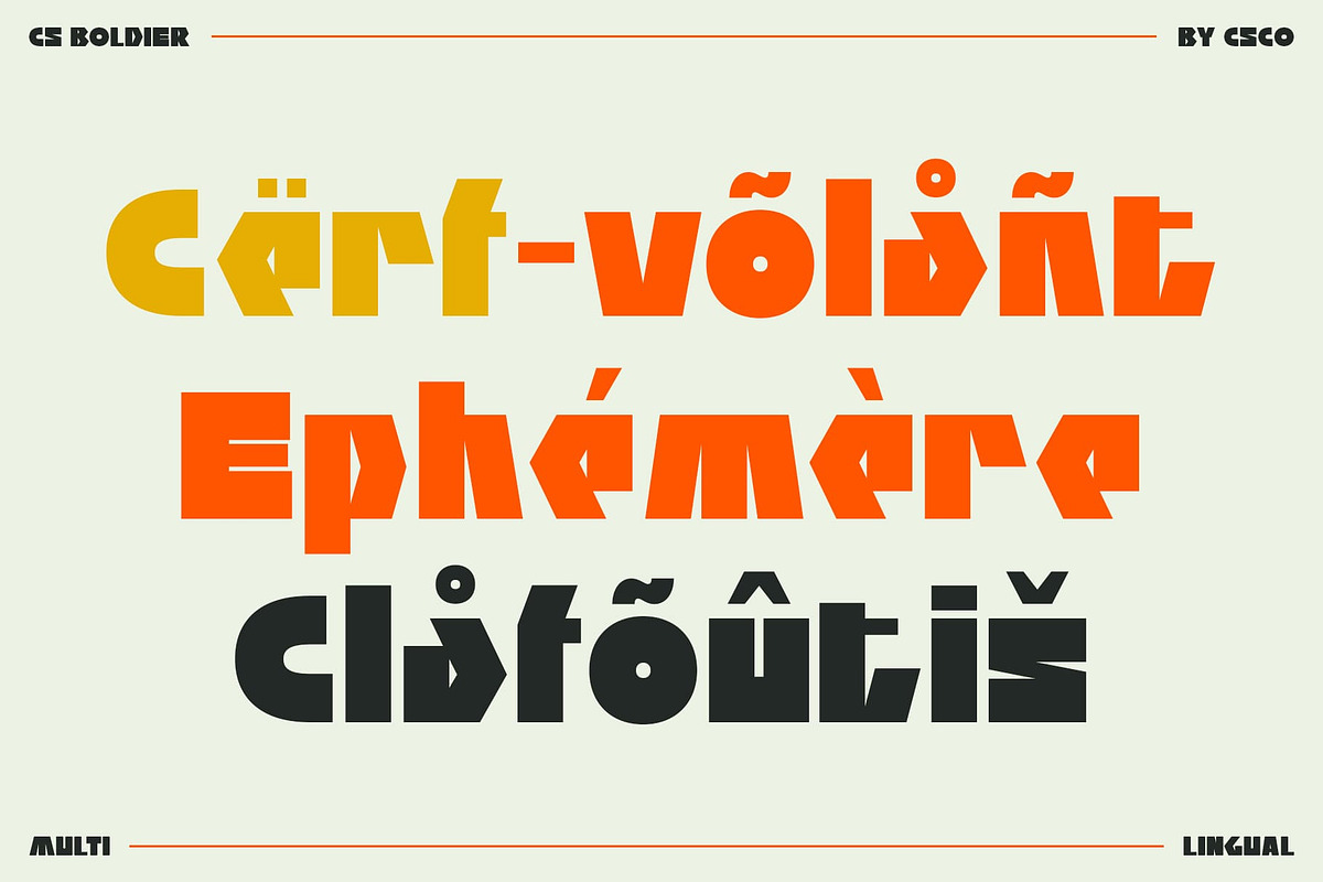 CS Boldier – Bold Font, a Sans Serif Font by Craft Supply Co. (Photo 4 of 8)