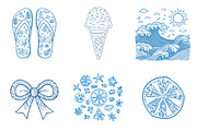 Coastal Summer Png Clipart Bundle, an Illustration by SinaCreation (Thumbnail 2 of 11)