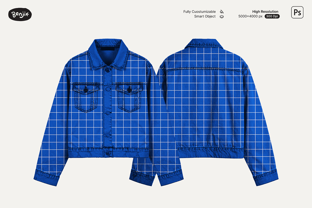Denim Jacket Mockup, a Hoody Mockup by Pipello Grafik (Photo 3 of 3)