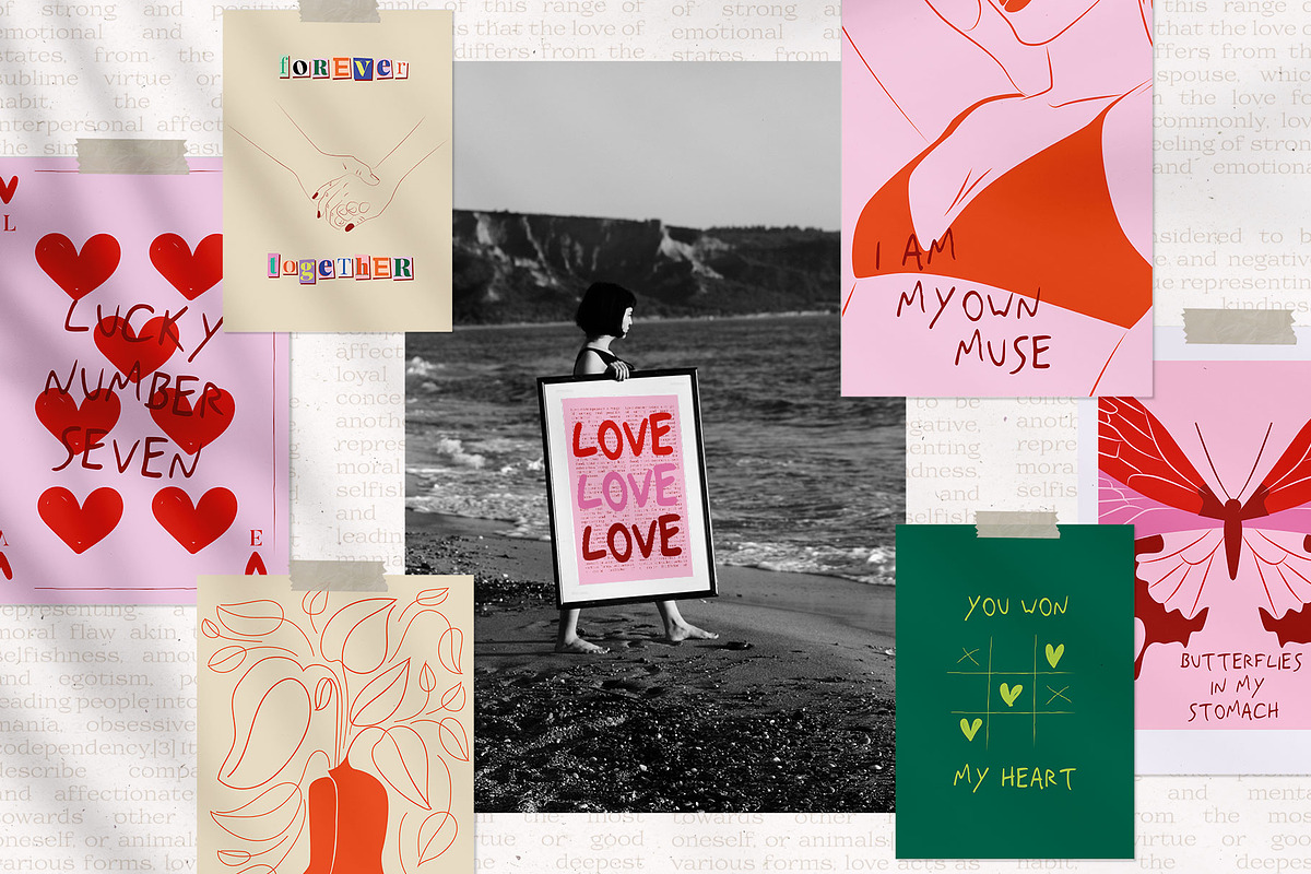 Poem of Love POSTERS, a Decorative Illustration by Mio Buono (Photo 2 of 10)