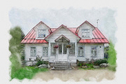 House Portrait from Photo Action, an Action Add-On by MRI STUDIO (Thumbnail 3 of 17)