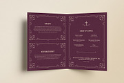 Classic Floral Funeral Program, a Brochure Template by Neermana (Thumbnail 4 of 4)