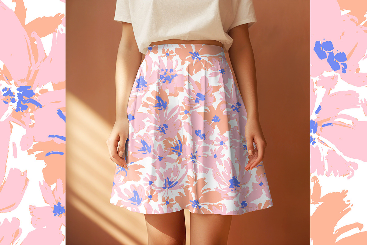 Summer Pink Flowers, a Pattern Graphic by MalyskaStudio (Photo 10 of 14)