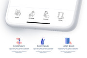 Hand Washing 32 Icons Set Hand Drawn, an Outline Icon by Marina Silence (Thumbnail 13 of 17)