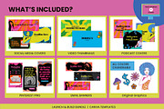 Psychedelic Canva Brand Collection, a Social Media Template by WorkShy Studio (Thumbnail 3 of 23)