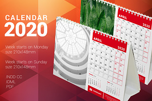 Desk Calendar 2020