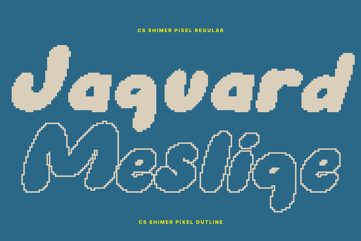 CS Shimer Pixel, a Sans Serif Font by Craft Supply Co. (Photo 2 of 8)