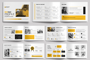 Company Profile Template Layout, a Brochure Template by MightyDesign