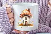 Watercolor Cute Witchy Autumn PNG, an Illustration by CraftArtStudio (Thumbnail 5 of 6)