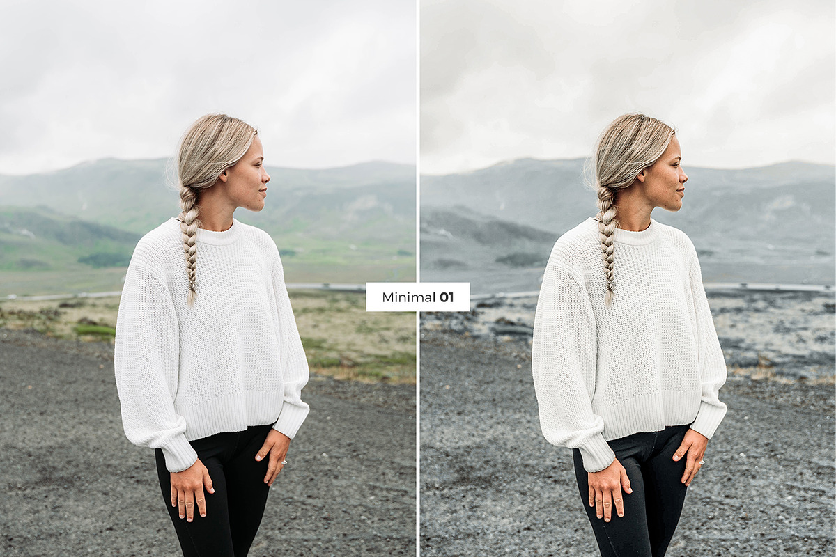 4 Lightroom Presets MINIMAL, an Action Add-On by Graace Studio (Photo 5 of 8)