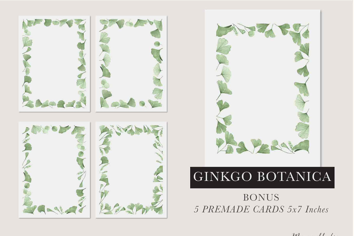 Ginkgo Botanica - Florals & Leaves, a Texture Illustration by Momo Studio (Photo 11 of 12)