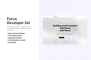 Focus Developer Set - React, Next.js, a React Template by sturanovic.ms (Thumbnail 1 of 4)