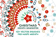 Christmas wreath generator, a Brush Add-On by MM Studio (Thumbnail 1 of 6)