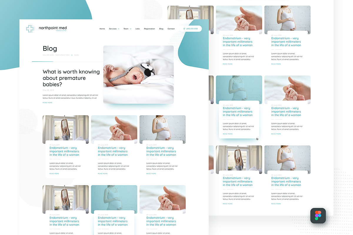 Medical Figma UI Templates, an UI Kit Template by FreshPixels (Photo 8 of 14)