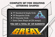Lettering Grids for Procreate, a Brush Add-On by Magnatype (Thumbnail 2 of 9)