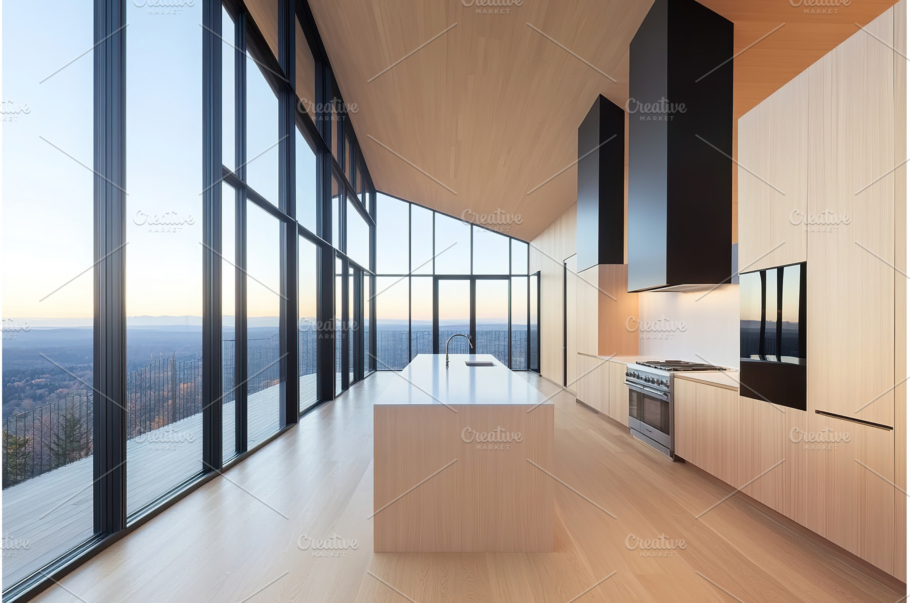 Modern minimalist kitchen interior, an Architecture Photo by Lermont51