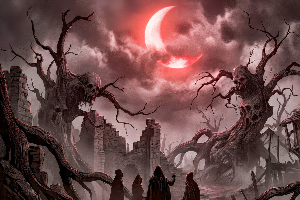 Dark Fantasy Horror Landscapes, a Seasonal Illustration by StockVerse Creative (Photo 2 of 4)