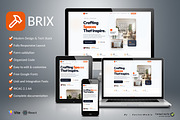 BRIX - Home Renovation Website, a React Template by VectorMedia (Thumbnail 1 of 4)