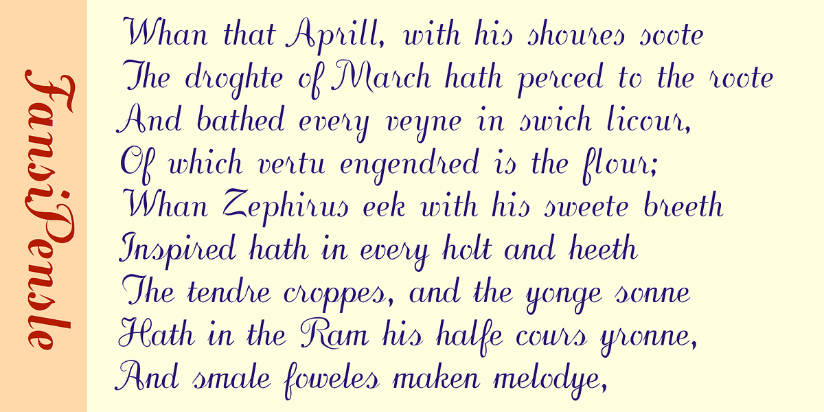 FansiPensle, a Script Font by Ingrimayne Type (Photo 4 of 6)