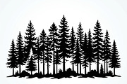 Majestic Pine Trees SVG, a Finance Illustration by Amazin_art (Thumbnail 12 of 34)