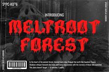 Meltroot Forest Spooky Horror Font