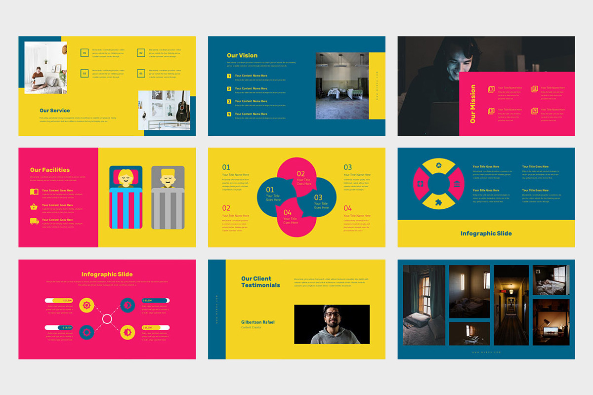 Hyboa Hostel Business Google Slides, a Presentation Template by Punkl Camp (Photo 8 of 9)