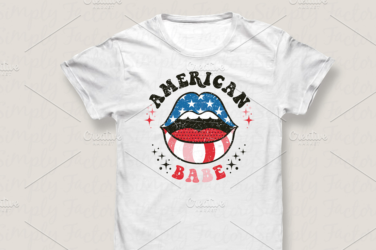 Sexy Lips American Babe, a Decorative Illustration by Simply Factory (Photo 2 of 2)