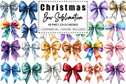 Christmas Bow Sublimation Bundle, a Graphic by CitraGraphics (Thumbnail 1 of 5)