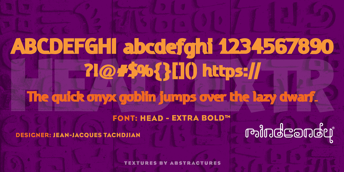 Head™, a Sans Serif Font by MINDCANDY (Photo 4 of 4)