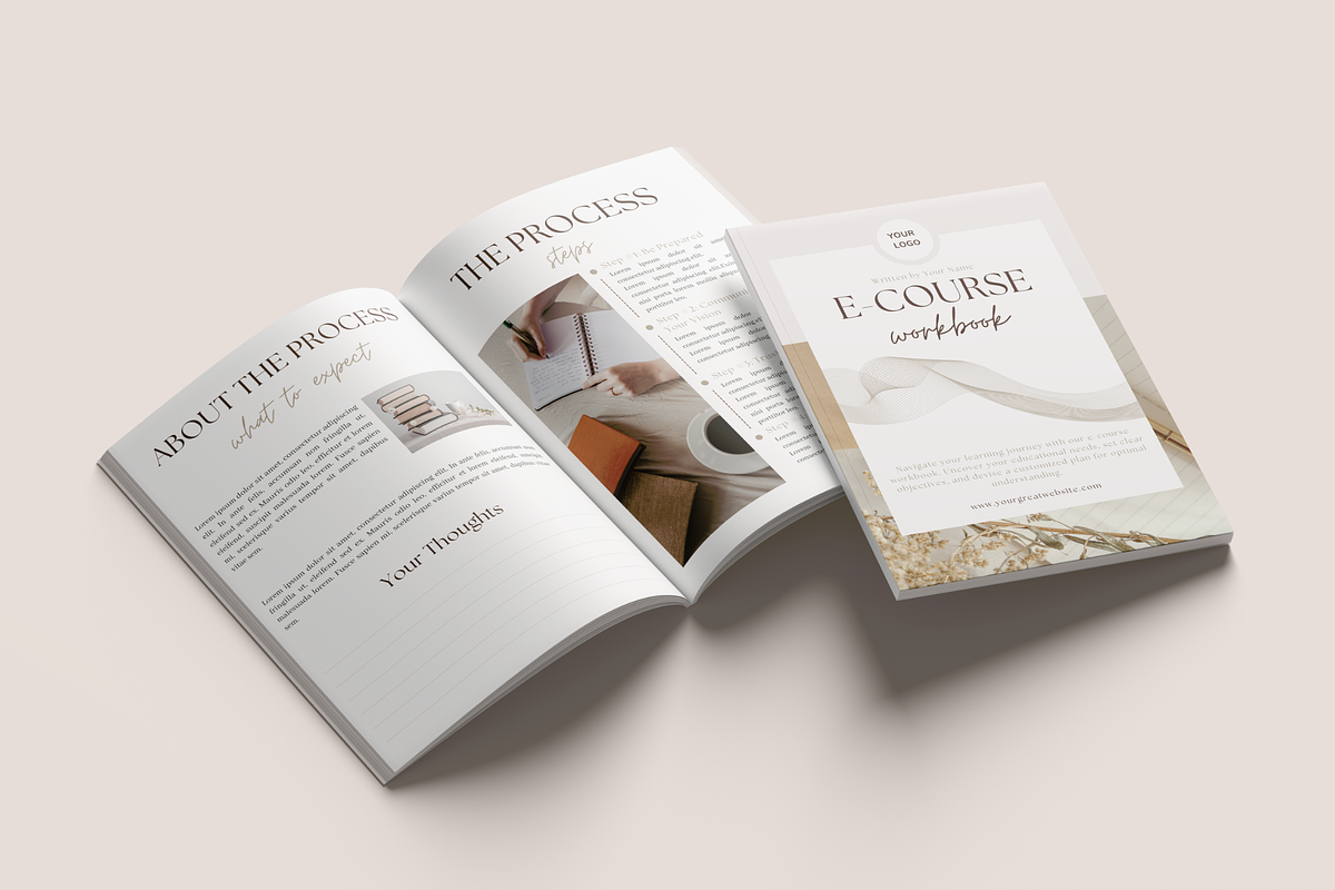 Canva E-course Ebook Template, a Magazine Template by Alloura Template Studio (Photo 7 of 9)