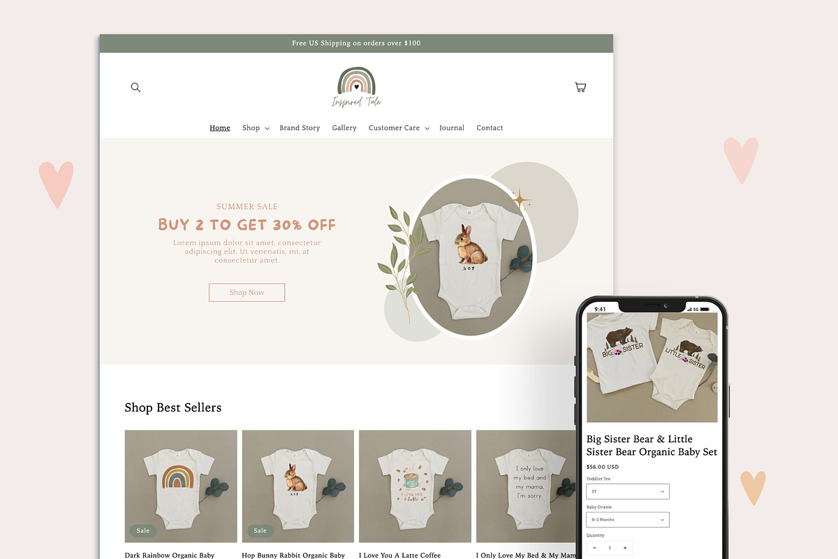 Tale - Baby & Kids Shopify Theme, a Templates & Theme by InspiredTheme (Photo 1 of 8)
