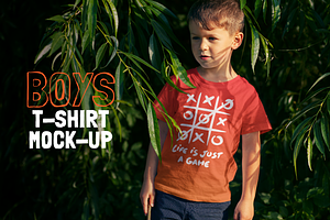 Boys T-shirt Mock-up, a Shirt Mockup by Mint Pixels