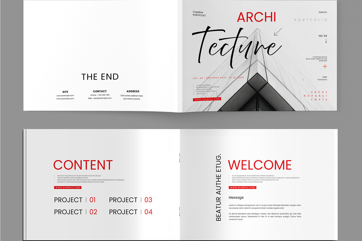 Architecture Portfolio Brochure, a Brochure Template by MightyDesign (Photo 1 of 8)