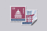 Postage Stamp Mockup Bundle Set, an Advertising Mockup by Rielismee (Thumbnail 2 of 5)