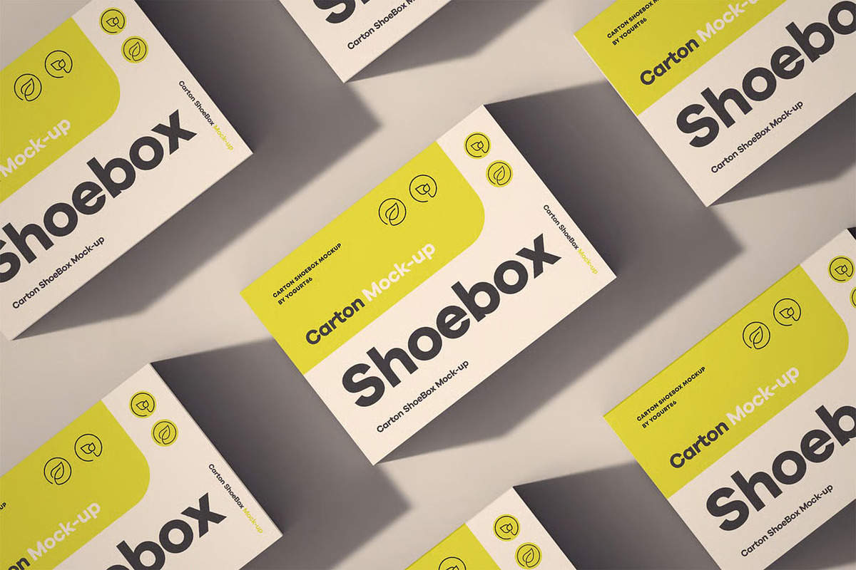 Shoe Box Mock-up, a Packaging Mockup by zippypixelstudio (Photo 11 of 15)