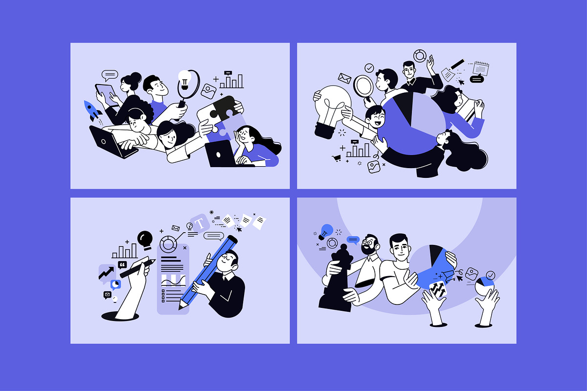 Creative Business Banners, a Person Illustration by PureSolution (Photo 2 of 12)