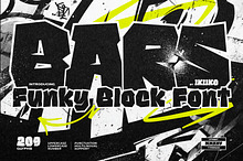Bars - Funky Block Font