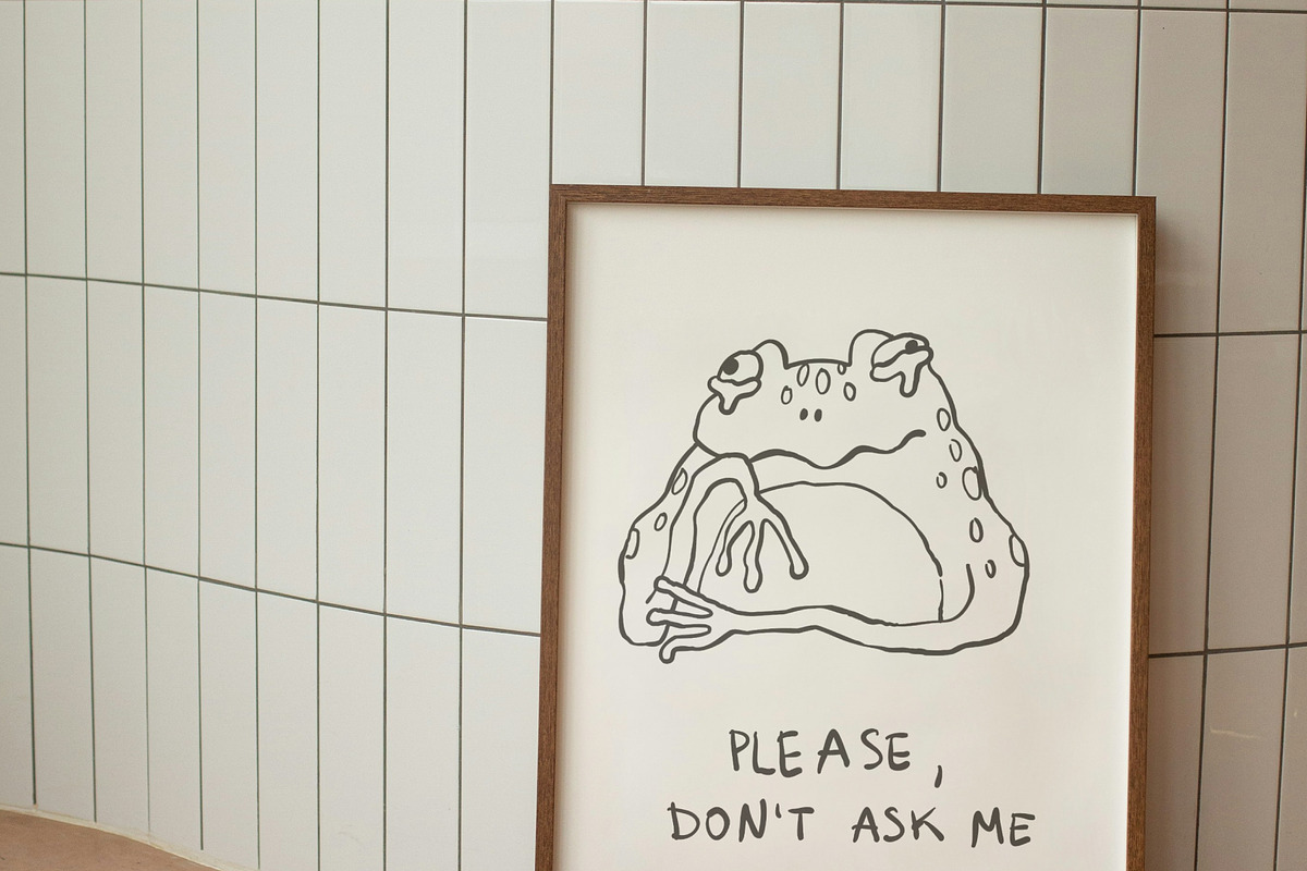 Frog Line Art Prints, an Illustration by Anastasiya Klempach (Photo 3 of 11)