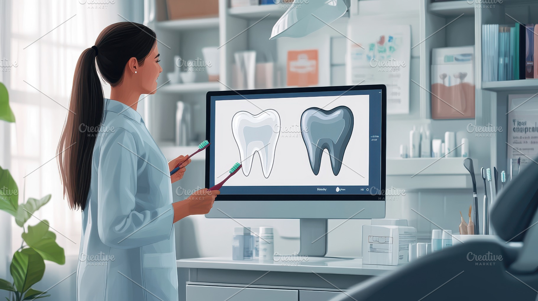 Dental Health Education: A dental pr, a Health & Medical Photo by Pixeness Studio