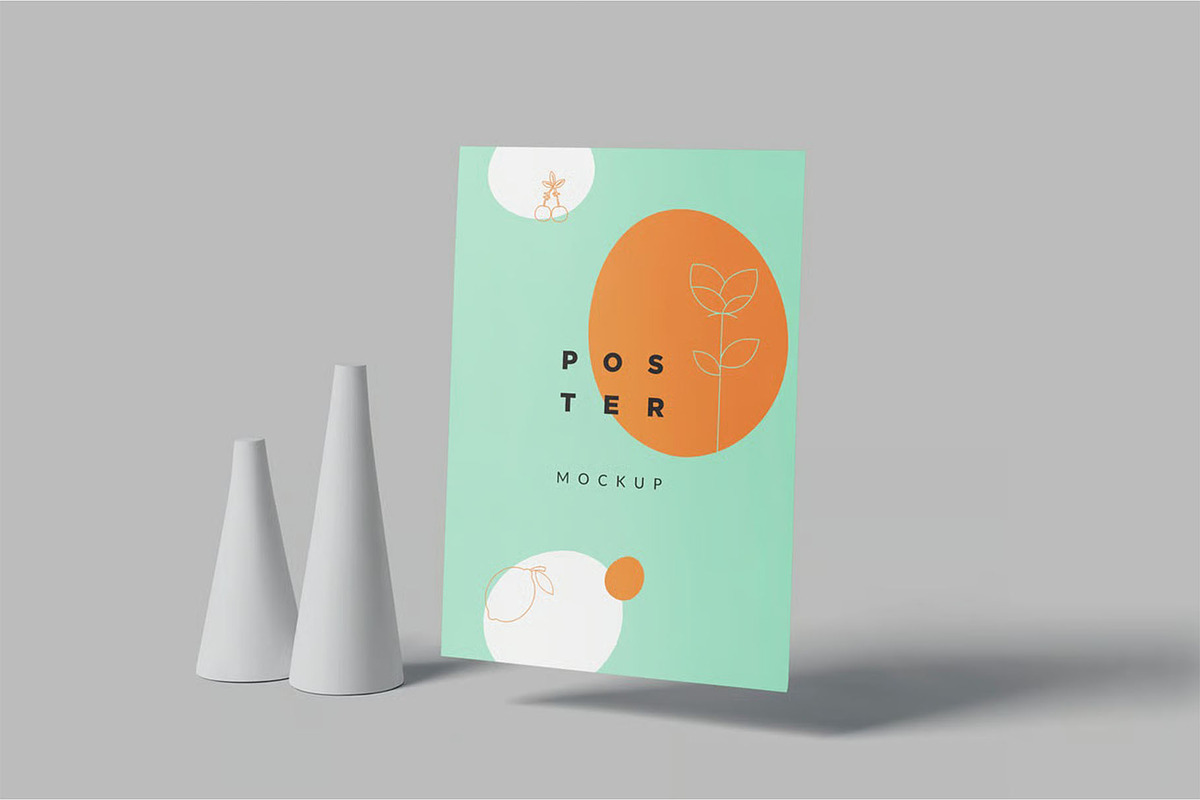 Floating Portrait Poster Mockups, an Advertising Mockup by megostudi0 (Photo 6 of 6)